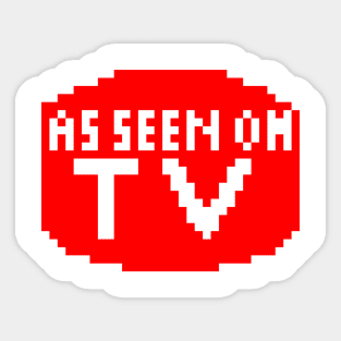 As seen on TV pixel Sticker